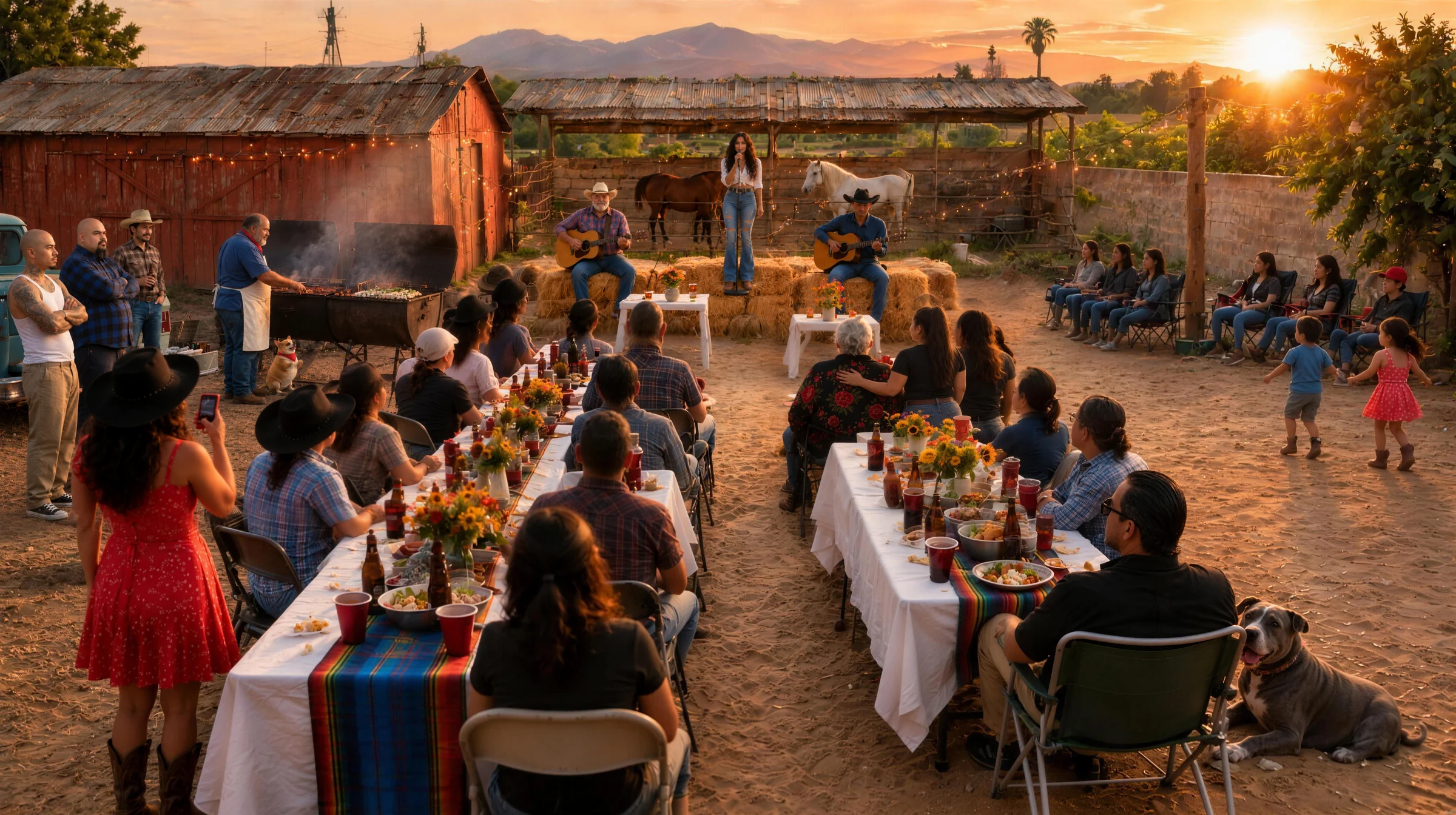 The designed backyard set for the Rescue Swimmer video