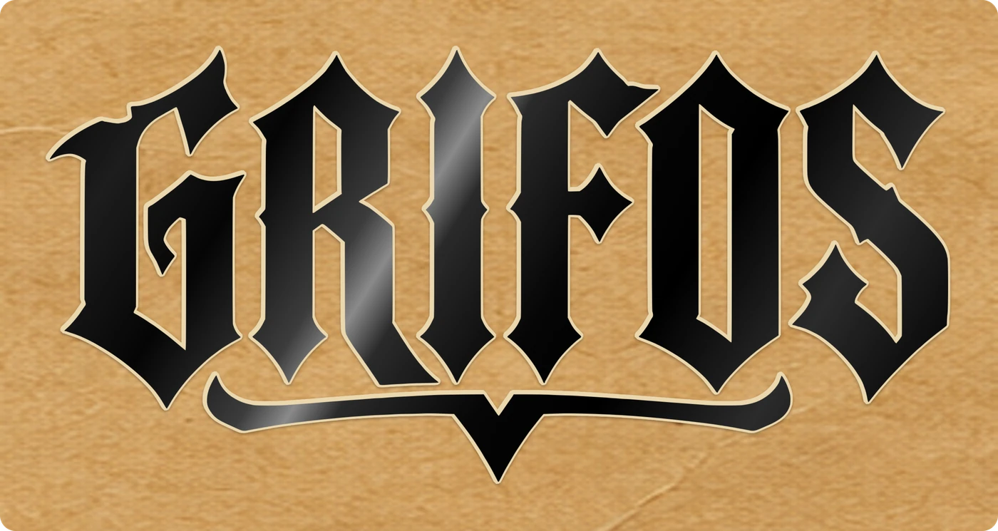 GRIFOS logo, look F