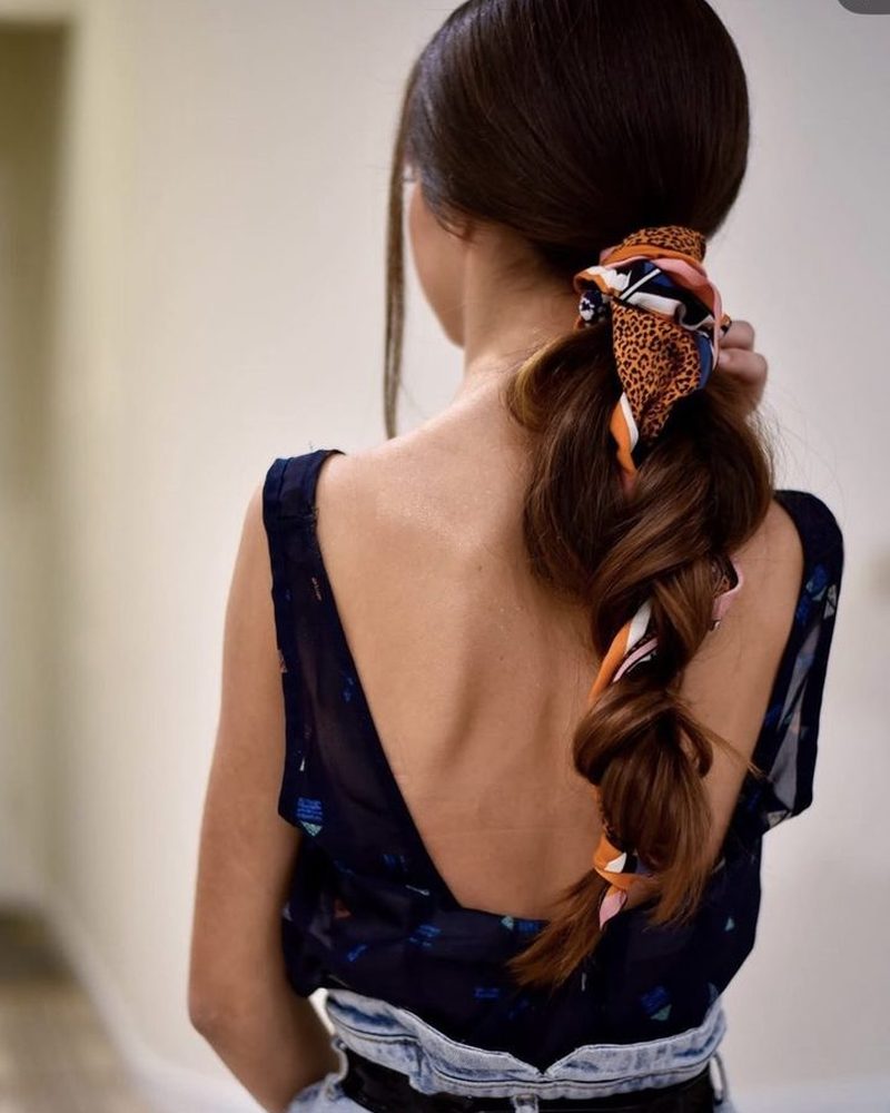 Silk-scarf braid